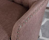 Picture of Bentley Button Tufted Accent Chair with Nail Head Trim, Brown, 31 W x 35 D x 37.5 H