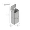 Picture of Joseph Joseph 30060 Intelligent Waste Totem Max Kitchen Trash Can and Recycle Unit with Compost Bin, 60 Liter/16 Gallon, Stainless Steel