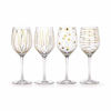 Picture of Mikasa Wine Glasses, 4 Count (Pack of 1), Gold