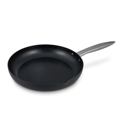 Picture of Zyliss Ultimate Pro Nonstick Frying Pan - Hard Anodized Frying Pan with Pour Spout - Non-Stick Stainless Steel Pan - Scratch-Resistant and Dishwasher-Safe Cookware - 11 inches