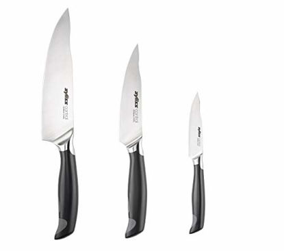 Picture of ZYLISS Control Kitchen Knife Set includes Paring, Utility, Chefs Knife - Professional Kitchen Cutlery Knives - Premium German Steel, 3-Piece