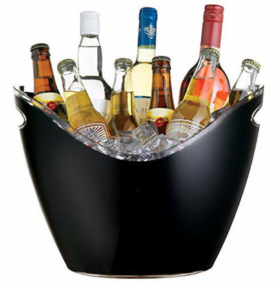 Picture of Bar Craft Black Acrylic Drinks Pail/Cooler