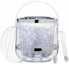 Picture of Barcraft Plastic Insulated Bucket with Ice Tongs and Lid, 2.5 l, Transparent