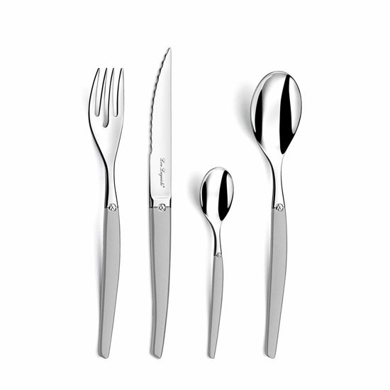 Lou Laguiole Tradition 24pc Flatware set, 18/0 Stainless Steel, Satin
