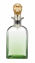 Picture of BarCraft BCMONKEYDEC Decanter with Brass Monkey Bottle Stopper, Glass, 900 ml, Green Monkey