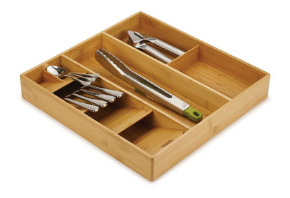 Picture of Joseph Joseph DrawerStore Kitchen Drawer Organizer Tray for Cutlery Utensils and Gadgets, One-Size, Bamboo