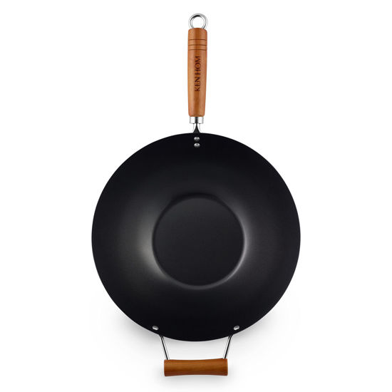 Picture of Ken Hom Classic Non-Stick Wok, 35cm/13.78'', Black