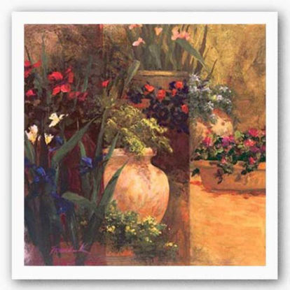 Picture of Bentley Flower Pots Right by Art Fronckowiak 24"x24" Art Print Poster