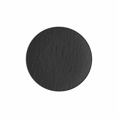 Picture of Villeroy & Boch Manufacture Rock Bread & Butter Plate, 6.25 in, Black/Gray