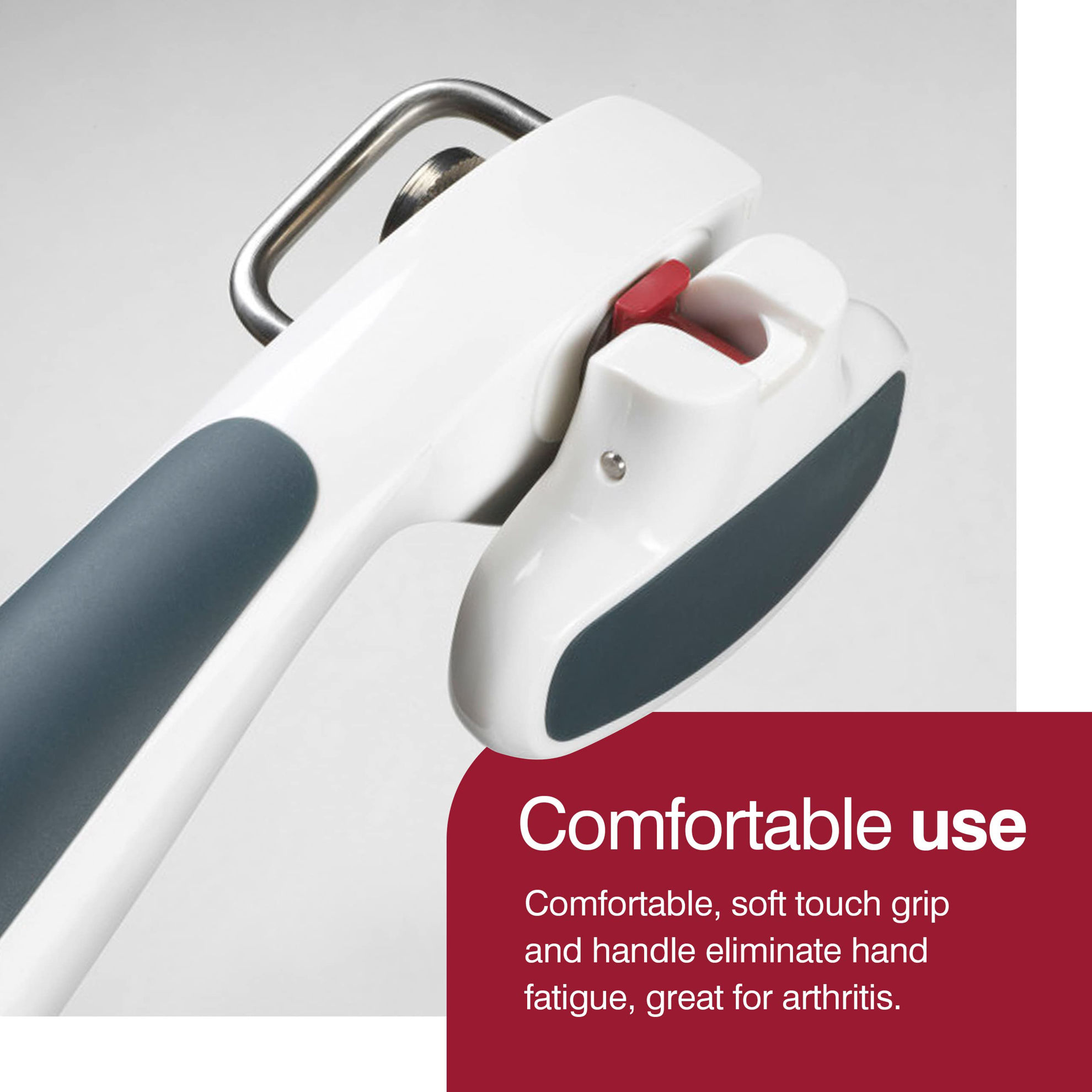 GetUSCart Zyliss Safe Edge Can Opener Manual Can Opener with Lid