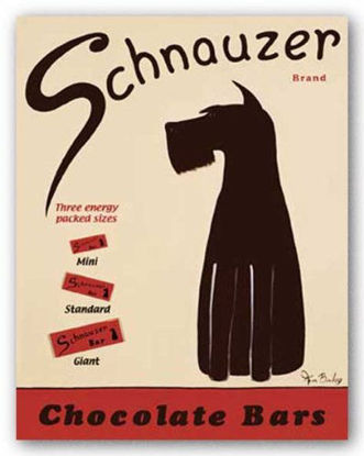 Picture of Art Poster Print - Schnauzer Bars - Artist: Ken Bailey - Poster Size: 22 X 28 inches