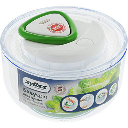 Picture of Zyliss Easy Spin Salad Spinner, White, Small