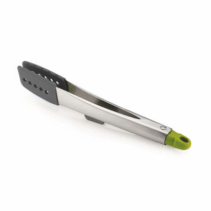 Picture of Joseph Joseph Elevate Stainless Steel Tongs with Silicone Tips, One-Size, Gray/Green