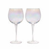 Picture of Barcraft Balloon Gin Glasses, Rainbow-Pearl Iridescent, 500 ml, Set of 2, Gift Boxed, 2 Set