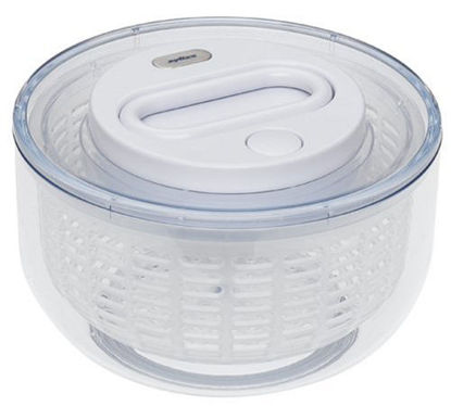 Picture of Zyliss Small Easy Spin Salad Spinner, white/transparent