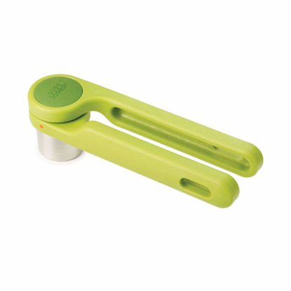 Picture of Joseph Joseph Helix Garlic Press Mincer Ergonomic Twist-Action Hand Juicer Stainless Steel, Green, One-Size