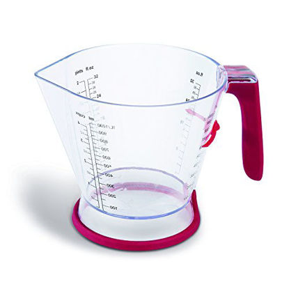 Picture of Zyliss 2 Cup Measuring Cup with No Drip Spout, Sliding Scale with Measurements and Non-Slip Handle, Acrylic