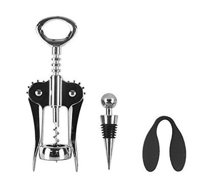 Picture of BarCraft 3-Piece Wine Gift Set with Winged Corkscrew