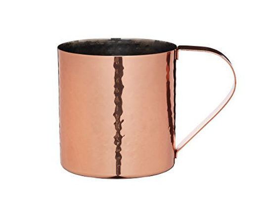 Picture of BarCraft BCLLMULE Moscow Mule Mug with Hammered Copper Finish, Stainless Steel, 550 ml