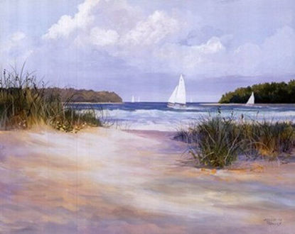 Picture of Bay Sailing - Poster by Jacqueline Penney (20x16)