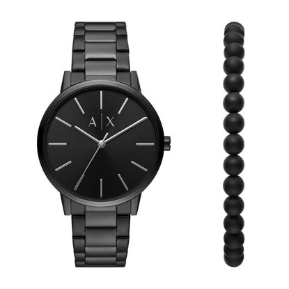 Picture of A|X ARMANI EXCHANGE Men's Quartz Watch with Stainless Steel Strap, Black, 20 (Model: AX7137SET)