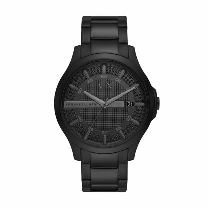 Picture of Armani Exchange Men's Three-Hand Date Watch with Stainless Steel Strap, Black, 22 (Model: AX2427)