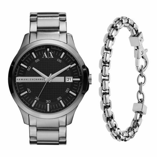 Picture of Armani Exchange Men's AX2103 Silver Watch with Stainless Steel Chain Bracelet