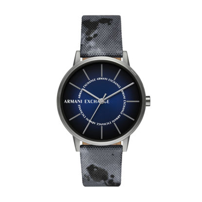 Picture of A|X ARMANI EXCHANGE Men's Three-Hand Gray rPET Watch (Model: AX2752), Blue Camo