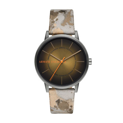 Picture of A|X ARMANI EXCHANGE Men's Three-Hand Beige rPET Watch (Model: AX2753), Brown Camo