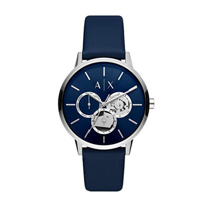 Picture of A|X ARMANI EXCHANGE Men's Multifunction Blue Leather Watch (Model: AX2746)