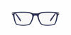 Picture of A|X ARMANI EXCHANGE Men's AX3077 Rectangular Prescription Eyewear Frames, Blue/Demo Lens, 54 mm