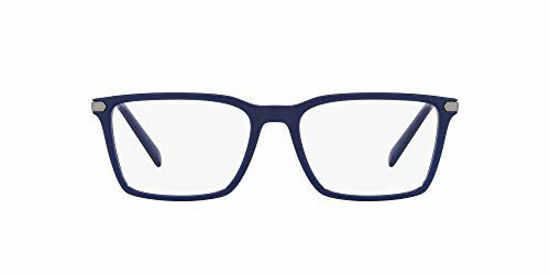 Picture of A|X ARMANI EXCHANGE Men's AX3077 Rectangular Prescription Eyewear Frames, Blue/Demo Lens, 54 mm