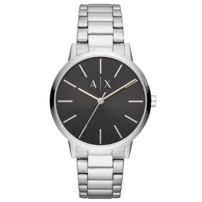 Picture of Armani Exchange Men's Stainless Steel Watch, Color: Silver/Black Steel (Model: AX2700)