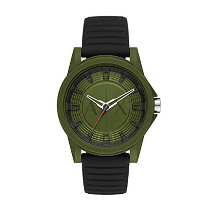 Picture of A|X ARMANI EXCHANGE Men's Three-Hand Black Silicone Watch (Model: AX2527)