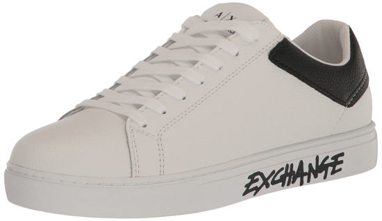 Leather trainers Armani Exchange White size 39 EU in Leather - 40269759