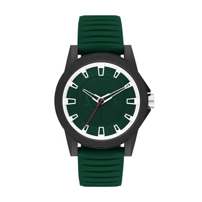 Picture of A|X ARMANI EXCHANGE Men's Quartz Watch with Rubber Strap, Green, 22 (Model: AX2522)