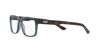Picture of A|X ARMANI EXCHANGE Men's AX3016 Square Prescription Eyewear Frames, Shiny Transparent Blue/Demo Lens, 53 mm