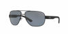 Picture of A|X ARMANI EXCHANGE Men's AX2012S Rectangular Sunglasses, Matte Black/Grey Polarized, 62 mm