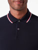 Picture of A|X ARMANI EXCHANGE mens Short Sleeve Jersey Knit Polo Shirt, Navy Blue, Medium US