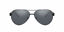 Picture of A|X ARMANI EXCHANGE Men's AX2034S Aviator Sunglasses, Black/Light Grey Mirrored/Black, 59 mm