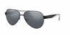 Picture of A|X ARMANI EXCHANGE Men's AX2034S Aviator Sunglasses, Black/Light Grey Mirrored/Black, 59 mm