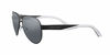 Picture of A|X ARMANI EXCHANGE Men's AX2034S Aviator Sunglasses, Black/Light Grey Mirrored/Black, 59 mm