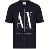 Picture of A|X ARMANI EXCHANGE mens Icon Graphic T-shirt T Shirt, Navy, Small US