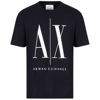 Picture of A|X ARMANI EXCHANGE mens Icon Graphic T-shirt T Shirt, Navy, Large US