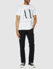 Picture of A|X ARMANI EXCHANGE mens Icon Graphic T-shirt T Shirt, White W/Black Print, Small US