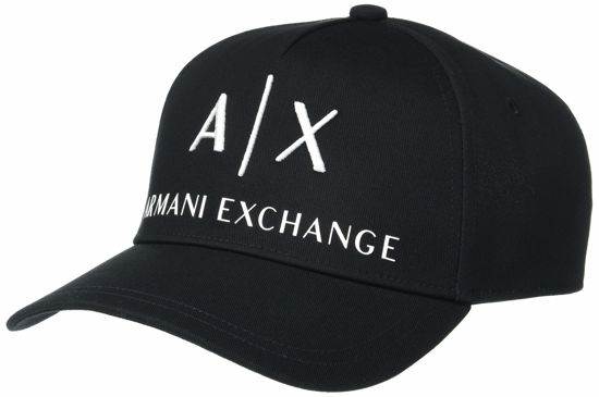 Picture of A|X ARMANI EXCHANGE Men's Baseball hat, Black & White, One Size