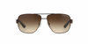 Picture of A|X ARMANI EXCHANGE Men's AX2012S Rectangular Sunglasses, Matte Brown/Brown Gradient, 62 mm