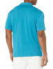 Picture of A|X ARMANI EXCHANGE Men's Short Sleeve Milano/New York Logo Jersey Polo Shirt, Mosaic Blue, XS