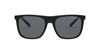 Picture of A|X ARMANI EXCHANGE Men's AX4102SF Low Bridge Fit Square Sunglasses, Shiny Black/Grey, 57 mm