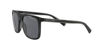 Picture of A|X ARMANI EXCHANGE Men's AX4102SF Low Bridge Fit Square Sunglasses, Shiny Black/Grey, 57 mm